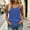 *Blue, variant on ClodeEU Women's V Neck Spaghetti Strap Peplum Cami Top, Solid Color Casual Sleeveless Blouse Army Green,Women's Plus L