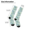 thumbnail image 2 of Sigee Floral In Blue for Socks for Men Women Socks Stocking Compression Socks, 2 of 6