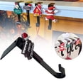 thumbnail image 2 of Gnwei Christmas Stocking Holders for Mantle, Stocking Hangers for Mantel, Non-Skid Stocking Hangers, Lightweight Stocking Hooks for Fireplace Home Party Decor, 2 of 4