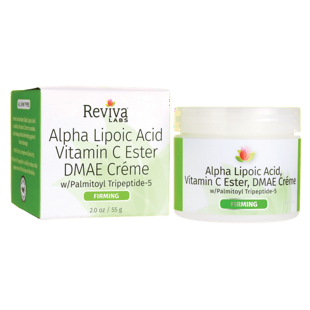 Reviva Labs Alpha Lipoic Acid Vitamin C Ester and DMAE Cream 2 oz