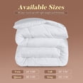 thumbnail image 5 of Aquzin Comforter Twin Size, All Season Quilted Down Alternative Duvet Insert with Corner Tabs, Machine Washable Microfiber Bedding, White, 5 of 8