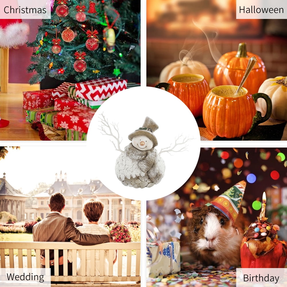 Led Christmas Figurine Light Up Snowman Shape Resin Led Christmas Figurine Light Up Snowman