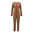 thumbnail image 4 of xiaxaixu Family Matching Nightwear, Striped Round Neck Long Sleeve Jumpsuit, 4 of 9