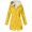 Yellow, variant on Waterproof Jacket Women Outdoor Waterproof Fleece Lined Jacket Hooded With Pockets Long Sleeve Hooded Casual Jacket For Cold Wet Weather Women's Down Jacket