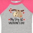 thumbnail image 4 of Inktastic My First Valentines Day Baby Sloth Boys or Girls Baby Bodysuit, 4 of 5