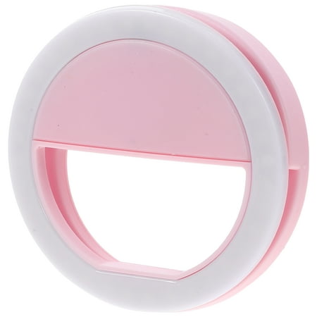 Image of Ring Light for Phone Computers and Tablets Selfie Lamp LED Round Clip-on Fill (pink) Mobile Laptop