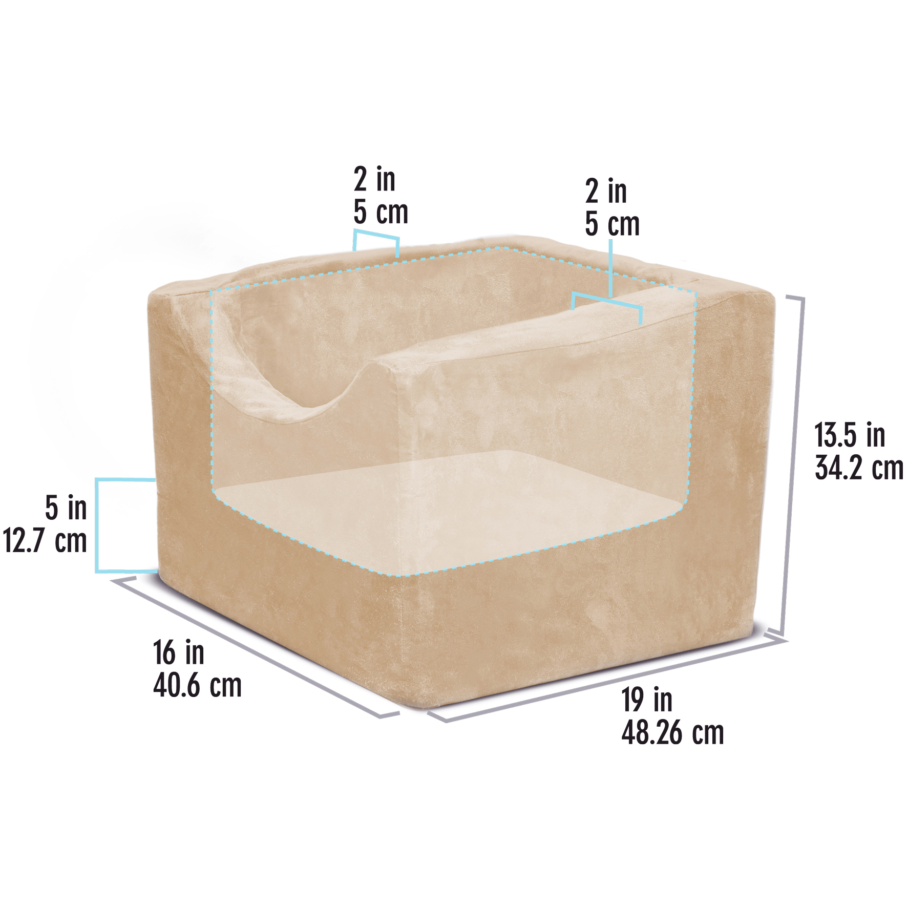 Precious Tails High Density Foam Pet Car Booster Seat