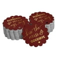 thumbnail image 1 of Inkdotpot Kiss The Miss Goodbye Bridal Shower Bottle Tag Real Gold Foil Favor Hang Tags Pack Of 50, 1 of 6