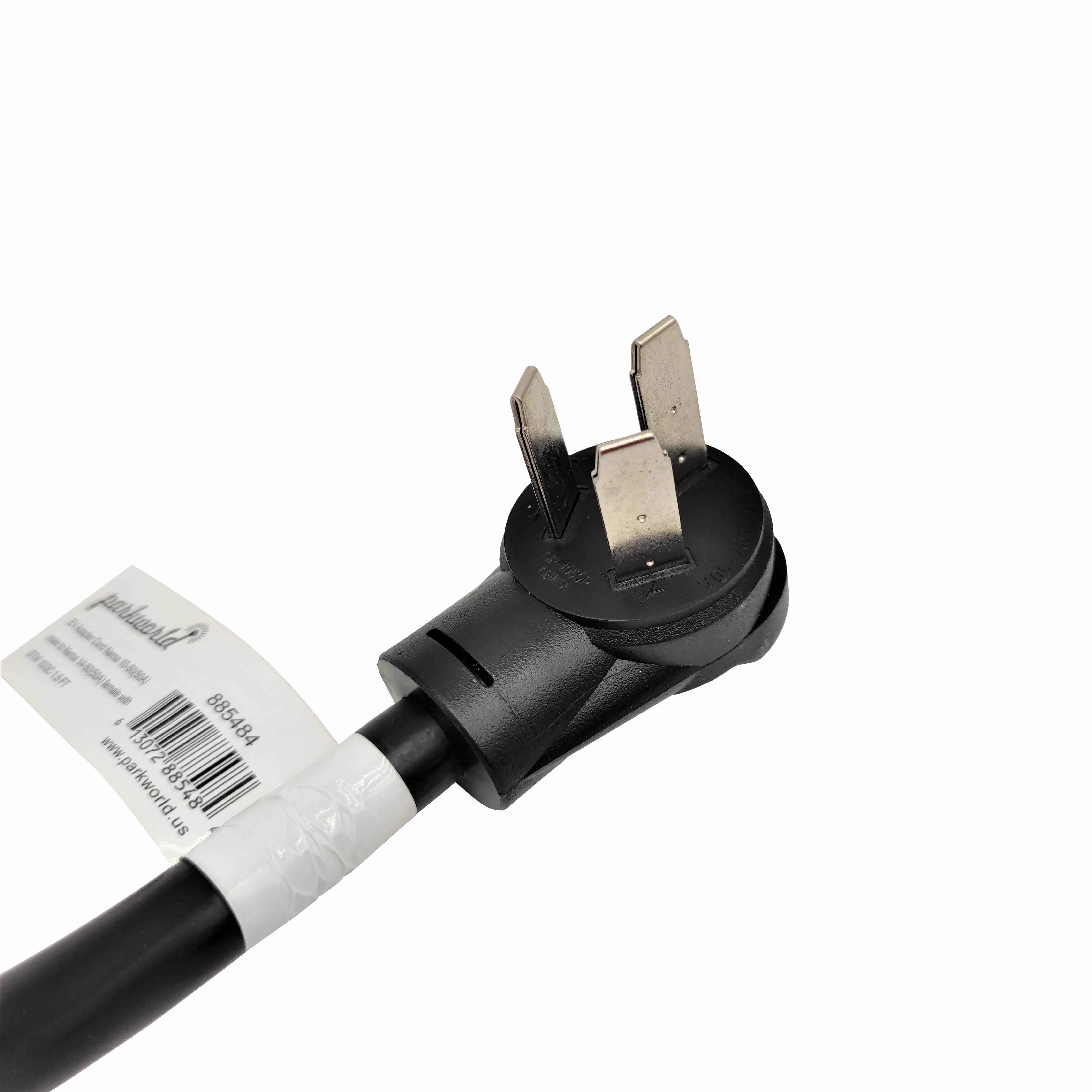 Parkworld 885484 EV adapter cord for Tesla UMC 10-50P to 14-50R (For EV charging only, NOT for RV) 18 inch (10AWG/3C,30A)