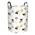 thumbnail image 2 of Balery Cute Cat Round Laundry Basket with Handles Waterproof Freestanding Laundry Hamper for Clothes Toys in the Dorm and Family-Small, 2 of 8