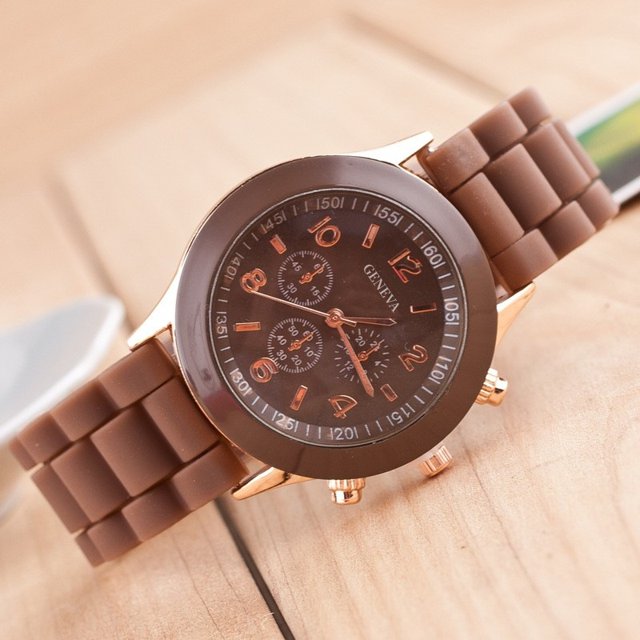 Reloj de silicona de moda, hermoso color, reloj informal para estudiantes.