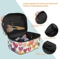 thumbnail image 4 of ERJLKXP Abstract Art Heart Makeup Bags Travel Cosmetic Bag Case, Large Capacity Organizer and Storage, Portable Pouch Toiletry bag for Women & Girls, 4 of 7
