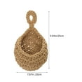 thumbnail image 2 of ULTNICE Wall Hanging Fruit Basket Coffee Cotton Rope Round Woven Design 1Pack 9.8X7.9X5.9In, 2 of 8