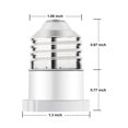 thumbnail image 4 of Paquete de 2 adaptadores de enchufe a enchufe ErqiLuji (blanco), 4 of 6