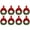 D, variant on Red Berry Bow Mini Christmas Wreath 3.94 Inch Kitchen Cabinet Decor - Festive Window Door Holiday Decoration with Ribbon - Set of 12 Small Christmas Wreaths for Home Seasonal Decorating