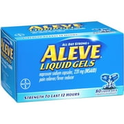 Aleve Liquid Gels, 80 CT (Pack of 3)