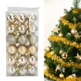 thumbnail image 1 of Christmas Ball Decorations, Xmas Tree Decor PVC Shatterproof 6 Styles  for Holiday Decoration Silver,Gold, 1 of 8
