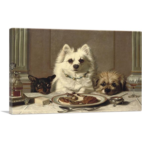 ARTCANVAS Exemplary Behavior Canvas Art Print by Horatio Henry Couldery - Size: 12" x 8" (0.75" Deep)