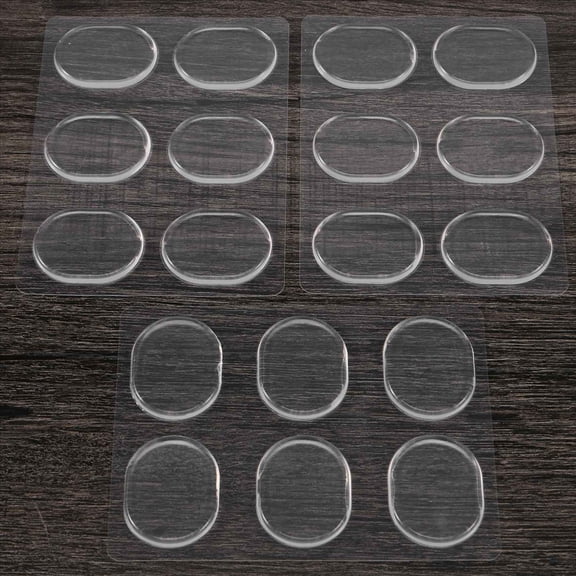 18 Pieces Drum Damper Gel Pads Silicone Drums For Drums Tone Control-Clear