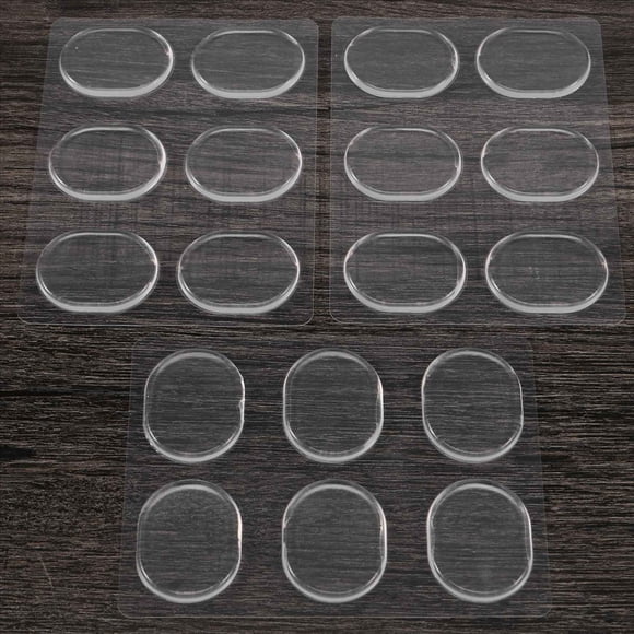 18 Piezas BaterÍA Amortiguadora De Gel Almohadillas Silicona Silenciador para Tambores Control Tono: Transparente