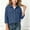 Blue, variant on Girls Corduroy Shirts Button Down Soft Casual Long Sleeve Kids Fall Shirts Khaki 6-14 Years