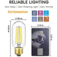thumbnail image 4 of Bombilla LED Leools E26 Edison, 8 W, 100 W, regulable, 4000 K, 800 lm, 6 unidades, 4 of 9