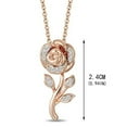 thumbnail image 3 of Rings for Women 1Set Fashion Rose Crystal Jewelry Sets Earring Pedant Necklace Ring for Women Rose Gold Wedding Anniversary Valentines Gift Size 9 Valentine's Day Gifts, 3 of 8