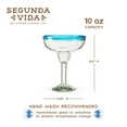 thumbnail image 4 of Segunda Vida Primavera Margarita Glasses for Birthday Party, 10oz, Set of 2, 4 of 6