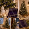 thumbnail image 4 of 49 Pcs Purple Velvet Flocked Christmas Ball Ornaments, Plastic Xmas Tree Hanging Decorations, Festive Holiday Party Home Christmas Tree Decor, 1.18 Inch, 4 of 8