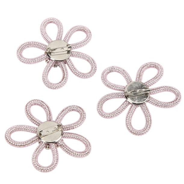 Broche de ropa, 3 piezas, broche de zapato, lindo broche de color, lindo broche de flores, rendimiento potente