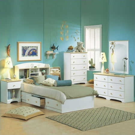 South Shore Newbury Twin Captain Storage 6 Piece Bedroom ...