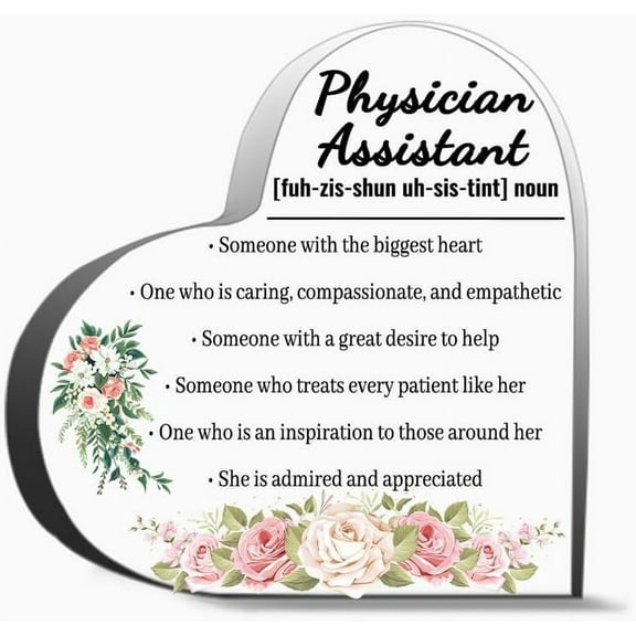 Physician Assistant Definition Gifts Desk Decorative Sign Acrylic Sign For Office Desk Table Shelf