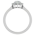 thumbnail image 3 of 0.80 CT TW April Birthstone Classic Oval Diamond Ring 14K White Gold (G,SI), 3 of 5
