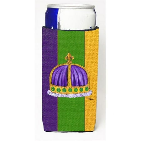

Carolines Treasures 8371MUK Kings Crown Mardi Grass Michelob Ultra bottle sleeves For Slim Cans - 12 oz.