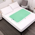 thumbnail image 5 of Waterproof Bed Pads Washable for Incontinence, Non Slip Chuck Bed Pads, Pee Pads Absorbent Underpads, Reusable Waterproof Pad Protector for Adults, Pets, Seniors, 47"x31" Green, 5 of 5