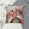 thumbnail image 2 of PHYHOO  Spring Pillow Covers  Pink Flower Car Spring Throw Pillow Covers Sweet Home Spring Pillow Covers Decor Cushion Cases for Farmhouse Holiday Home Couch Sofa, 2 of 5