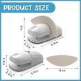 thumbnail image 2 of 3 Pcs Paper Holder Stand for Typing Non-Slip Mat Desktop Folder Document Holder with Anti-Slip Pads Portable Copy Stand Desktop Clamp for A4 Paper Office Reading (White,Blue,Red), 2 of 7