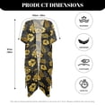 thumbnail image 6 of DISNIMO Monstera Palm Tree Print Womens Kimono Swimsuit Coverups Bikini Cardigan Bathing Suit Cover Ups Long Casual Loose Swimwear Cover up, 6 of 6