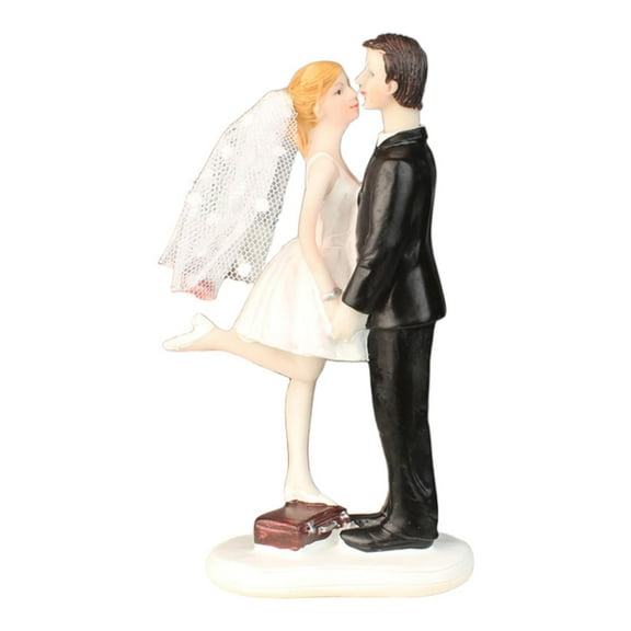 hengtong Bride & Groom Figurine Gift Wedding Cake Topper for Party Engagement Wedding