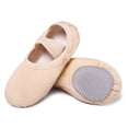 thumbnail image 3 of ARCLIBER Canvas Ballet Shoes for Girls Ballet Dance Shoes Nude Size 8M Toddler, 3 of 6