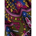 thumbnail image 7 of Alvivi Girls Kids Bohemian Dresses Floral Sleeveless Rainbow Beach Sundress with Necklace Purple 8-10, 7 of 7