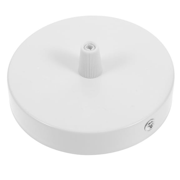 Raindrops Ceiling Plate Cover Ceiling Light Fitting Metal White Round 1Set 3.9x3.9x0.8in for Living Room