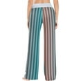 thumbnail image 4 of FREEAMG Women Pajama Pants Lounge Pants Long Stretch Comfy Sleepwear Gradient Stripe, 4 of 7