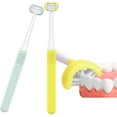 thumbnail image 1 of 2 Pieces 3 Sided Autism Toothbrush Three Bristles for Special Needs Kids Soft Bristles Soft and Gentle Clean Each Tooth to Completely Cover The Toothbrush, 1 of 5
