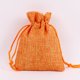thumbnail image 2 of 5 Pcs Christmas Gift Bags with Drawstring Favor Bulk Burlap Sack Bags for DIY Wedding Party Craft(orange,9*12cm), 2 of 4
