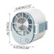 thumbnail image 4 of CaiYueKe Portable Waist Clip Fan, Lightweight Personal Cooling Fan, Clip On Fan for Shirt Belt Loop, 4 Speed Rechargeable Fan, Hands Free Cooling Fan for Outdoor Sports Travel, 4 of 9