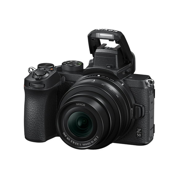 Nikon Z50 Appareil Photo Numérique Compact Sans Miroir avec Objectif Rabattable « Selfie/Vlogger » LCD / 2 Zooms, Comprend : NIKKOR Z DX 16-50mm f/3.5-6.3 VR et NIKKOR Z DX 50-250mm F/4.5-6.3 VR