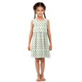 thumbnail image 6 of Girls Dress Red and Green Santa Hats Sleeveless Dress for Girls Hem A-Line Casual Sundress, 6 of 7