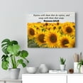 thumbnail image 6 of Scripture Walls  Rejoice With Them Romans 12:15 Sunflower Bible Verse Canvas Christian Wall Art Ready to Hang Unframed, 6 of 16
