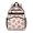 Football Bow Pink Pattern, variant on Football Bow Brown Pattern Cute School Backpack Bag for School with Padded Back and Adjustable Shoulder Straps 15.25"x11.5"x5.25"